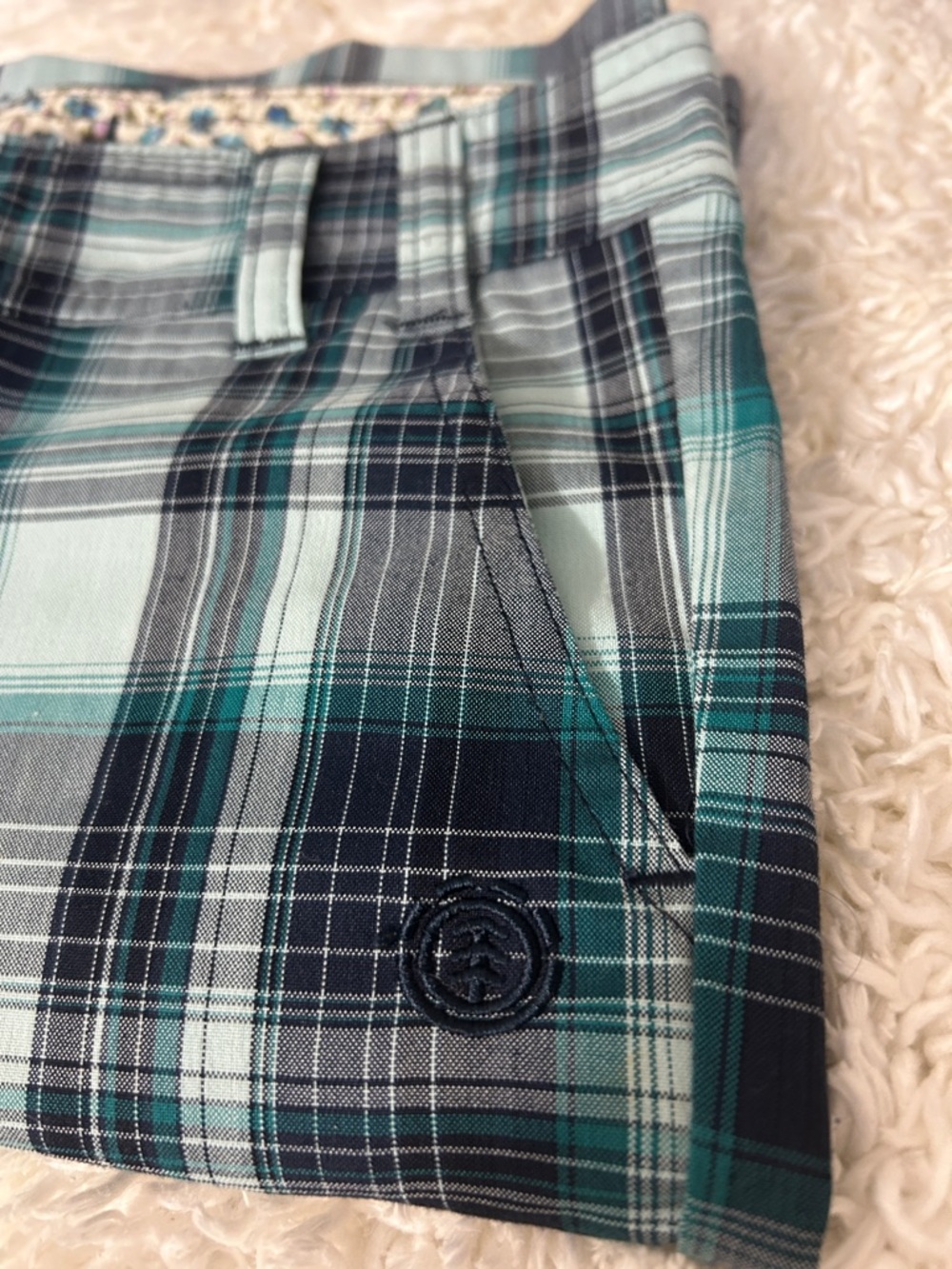 🆕Women Element plaid Bermuda Shorts - Picture 7 of 9